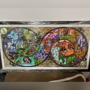 Hobbit art print 20"x 37”A Long, Long Adventure" by Jin Guo